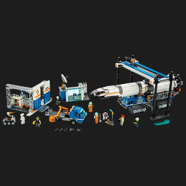 Конструктор LEGO City Збирання та транспортування ракети (60229)