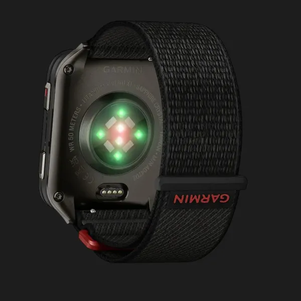 Garmin Venu X1 Black with Slate Titanium Caseback and Black ComfortFit Nylon Band (010-02980-00/02)