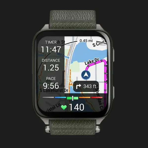 Garmin Venu X1 Moss with Titanium Caseback and Moss ComfortFit Nylon Band (010-02980-01/03)
