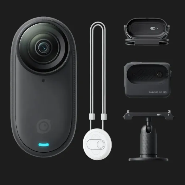 Екшн-камера Insta360 GO 3S 4K Standard Bundle 64GB (Midnight Black)