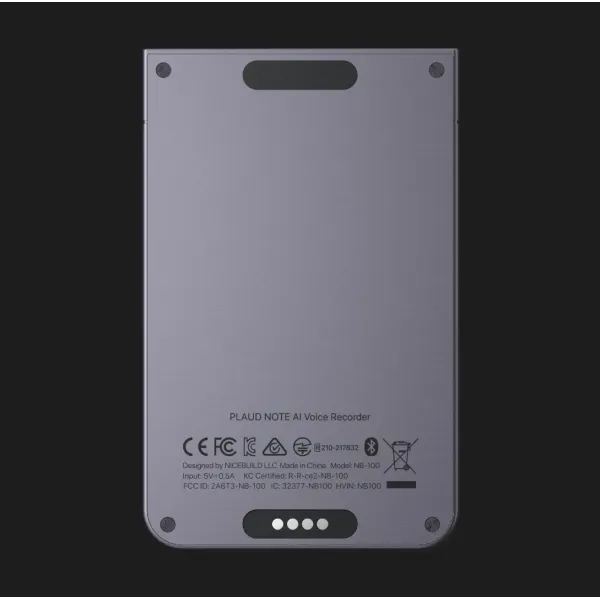 Цифровий диктофон PLAUD Note ChatGPT AI (Black) (NB-100-BL)