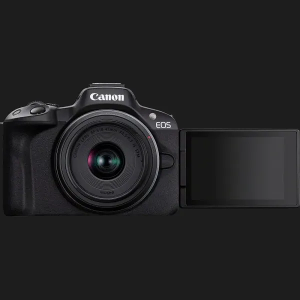 Цифровий фотоапарат Canon EOS R50 kit RF-S 18-45 IS STM (Black) (5811C033) (Standard)