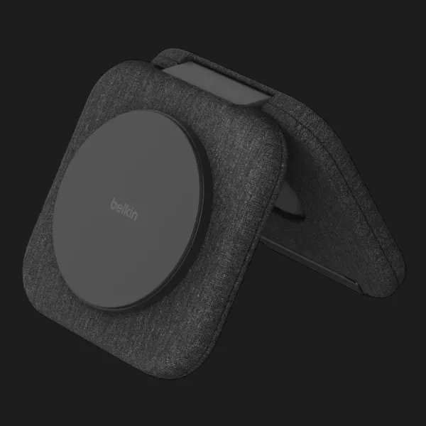 Безпровідна зарядка Belkin 2в1 Travel Pad Qi2 15W (Black)