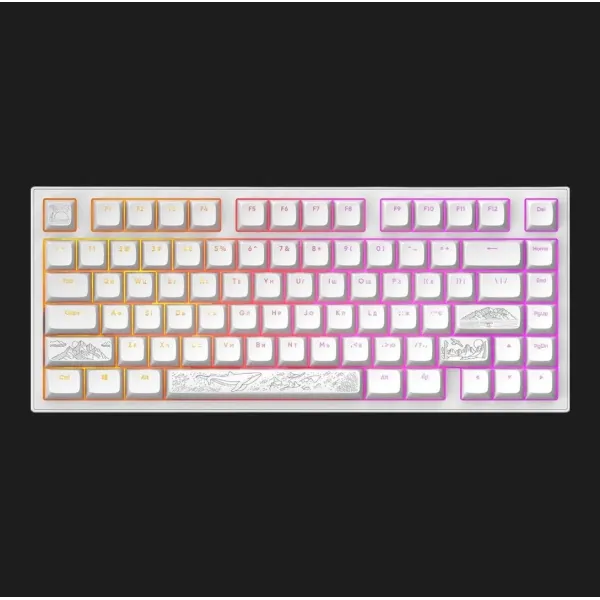 Клавіатура ігрова Dark Project ALU81 Terra Nostra ENG/UA (White) (UA)
