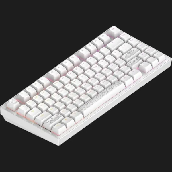 Клавіатура ігрова Dark Project ALU81 Terra Nostra ENG/UA (White) (UA)