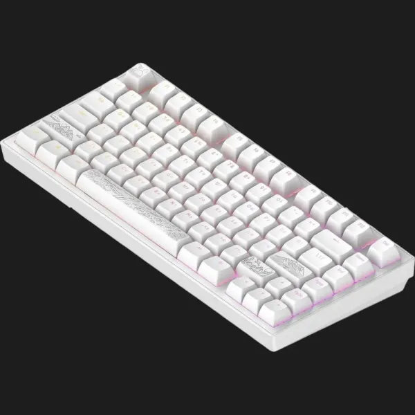 Клавіатура ігрова Dark Project ALU81 Terra Nostra ENG/UA (White) (UA)