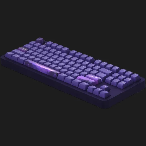 Клавіатура ігрова Dark Project ALU87 Celestial ENG/UA (Black/Dark Purple) (UA)