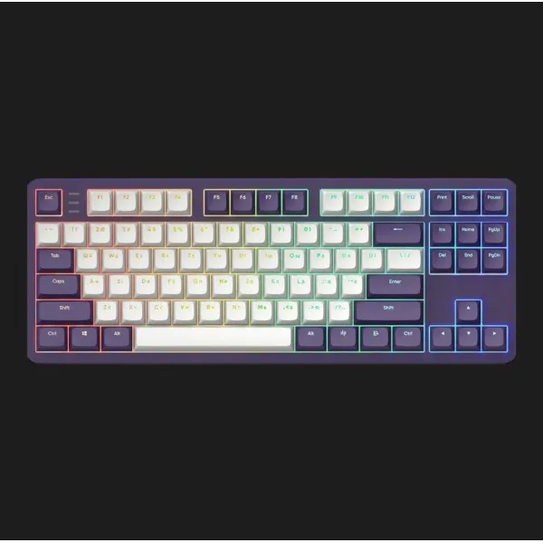 Клавіатура ігрова Dark Project ALU87 Violet ENG/UA (Violet/White) (UA)