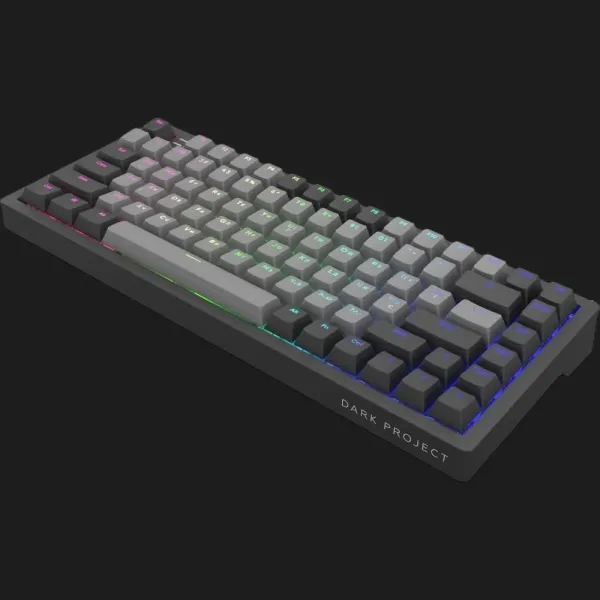 Клавіатура ігрова Dark Project KD83A Gateron Cap Teal ENG/UA (Black/Gray) (UA)