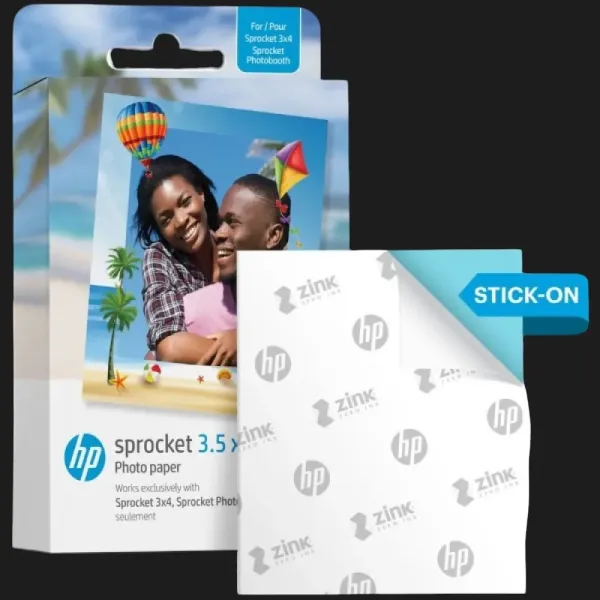 Фотопапір HP Sprocket Zink 3.5x4.25