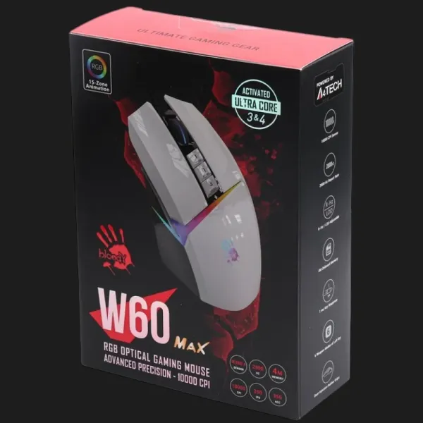 Ігрова миша Bloody W60 Max (Panda White) (UA)