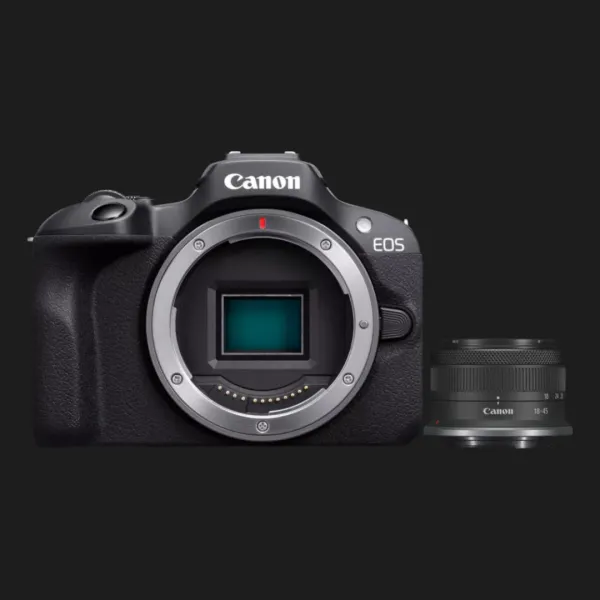 Цифровий фотоапарат Canon EOS R100 kit 18-45mm IS STM (6052C013) (Standard)