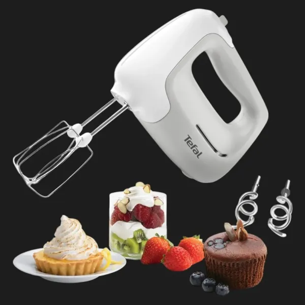 Ручний міксер Tefal HT450B38 (White/Gray)