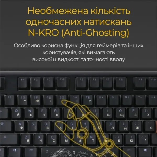 Клавіатура ігрова Ducky One 3 TKL Cherry MX Blue RGB (Black) (UA)