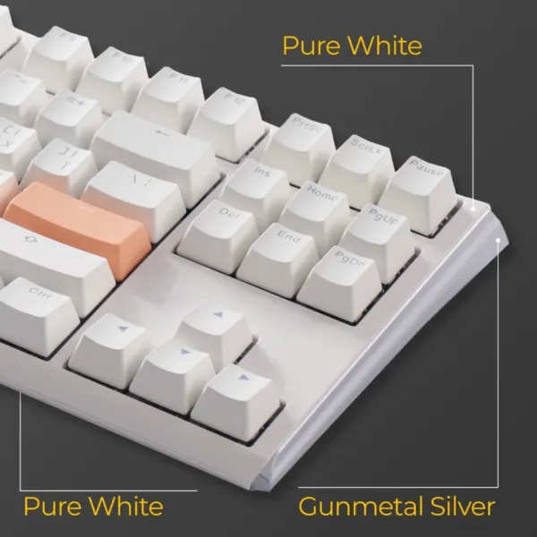Клавіатура ігрова Ducky One 3 TKL Cherry MX Blue RGB (White) (UA)