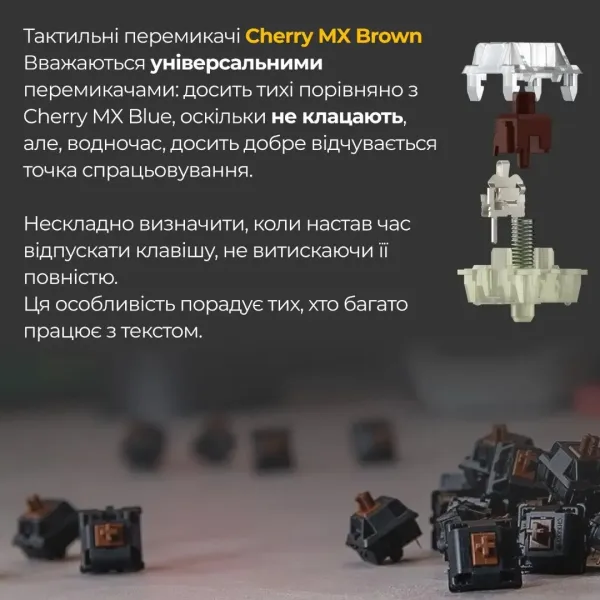 Клавіатура ігрова Ducky One 3 SF Cherry MX Brown RGB (White) (UA)