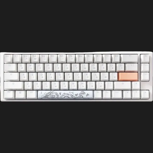 Клавіатура ігрова Ducky One 3 SF Cherry MX Red RGB (White) (UA)