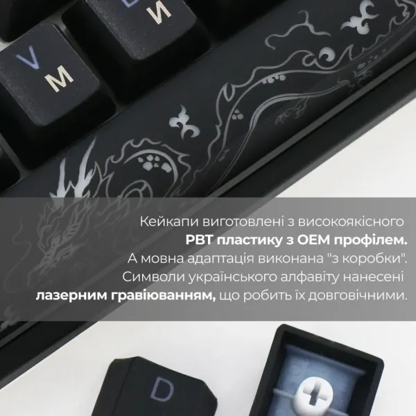Клавіатура ігрова Ducky One 3 Mini Cherry MX Red RGB (Black) (UA)