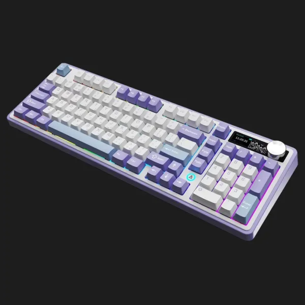Клавіатура ігрова Ajazz AK980 (White/Purple) (AK980-CS-PWB) (UA)