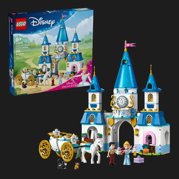 Конструктор LEGO Disney Замок Попелюшки й карета (43275)
