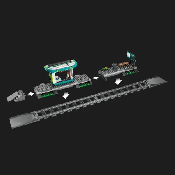 Конструктор LEGO City Трамвай і вокзал у центрі міста (60423)