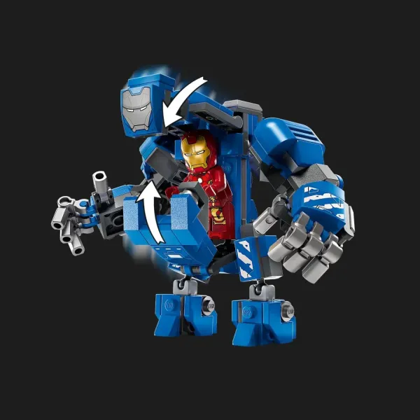 Конструктор LEGO Marvel Лабораторія Залізної Людини: зал обладунків (76315)