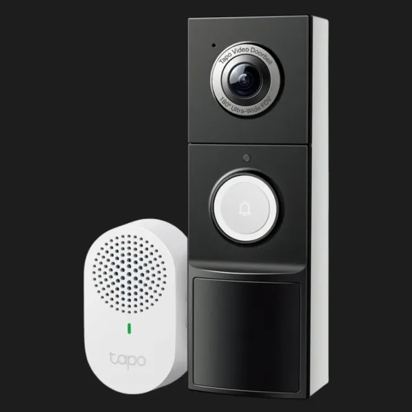 Розумний відеодзвоник з акумулятором TP-LINK Tapo D235 (Black/White) (UA)