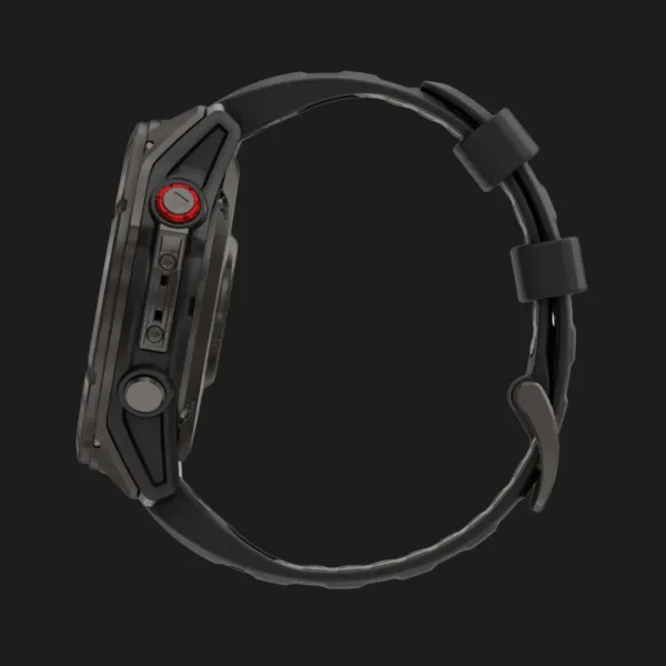 Garmin Fenix 8 Pro 47mm AMOLED Sapphire Carbon Gray DLC Titanium with Black/Pebble Gray Silicone Band