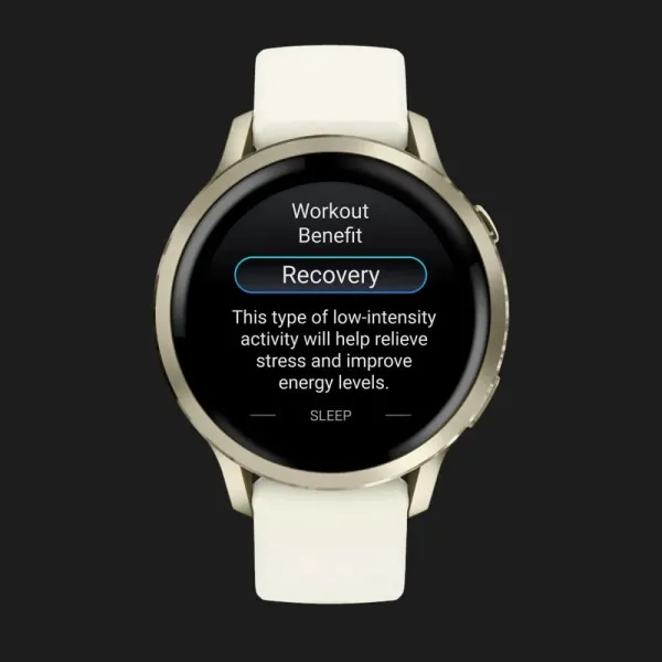 Garmin Venu 4 41mm Lunar Gold with Bone Silicone Band