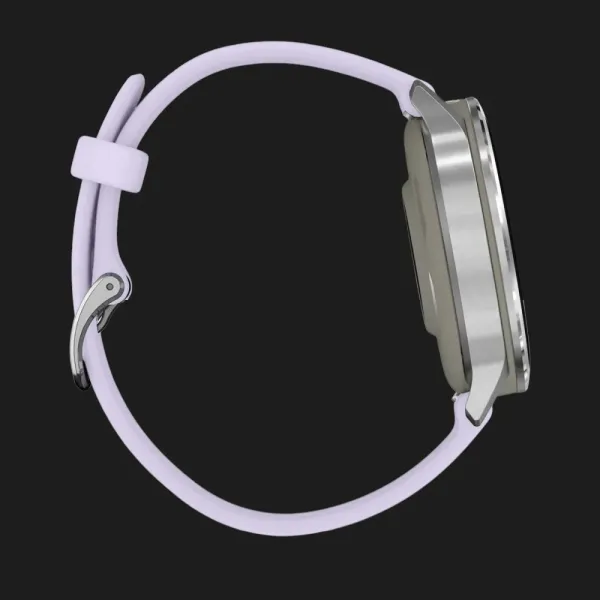 Garmin Venu 4 41mm Silver with Periwinkle Silicone Band