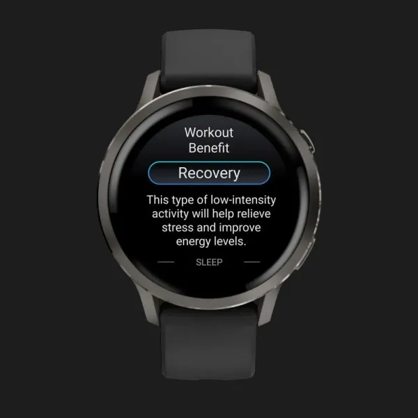 Garmin Venu 4 41mm Slate with Black Silicone Band