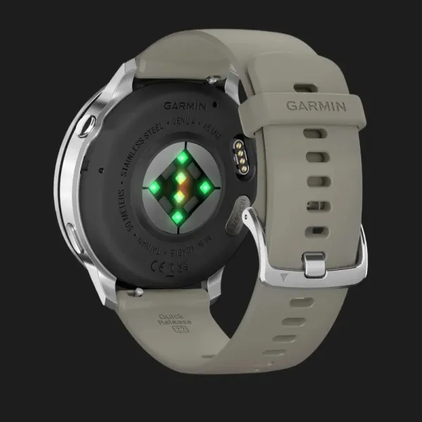 Garmin Venu 4 45mm Silver with Silver Gray Silicone Band