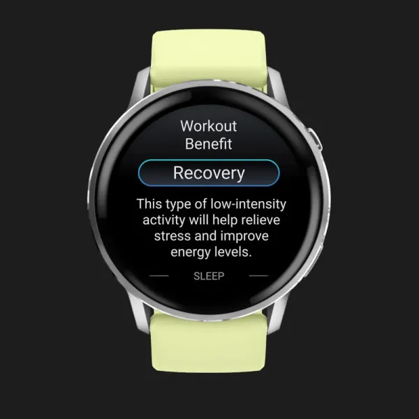 Garmin Venu 4 45mm Silver with Citron Silicone Band