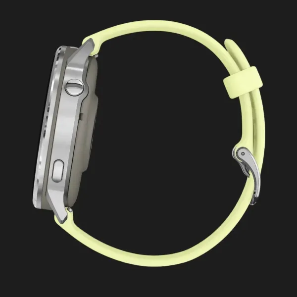 Garmin Venu 4 45mm Silver with Citron Silicone Band