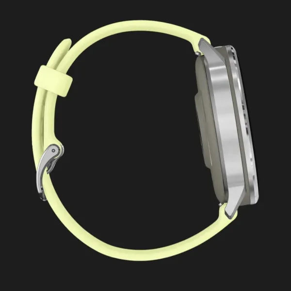 Garmin Venu 4 45mm Silver with Citron Silicone Band