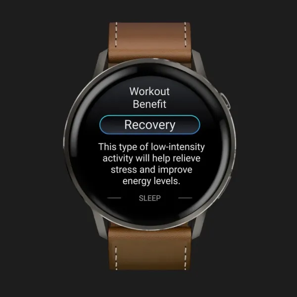 Garmin Venu 4 45mm Slate with Black Silicone Band and Brown Leather Band