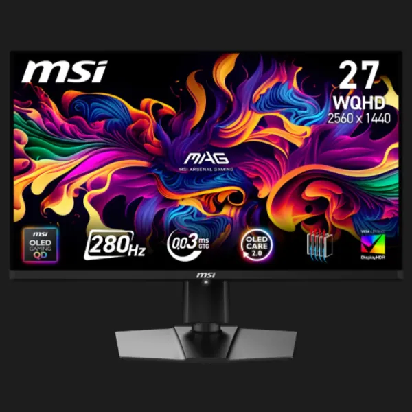 Монітор MSI 26.5" MAG 271QP QD-OLED X28 280Hz (UA)
