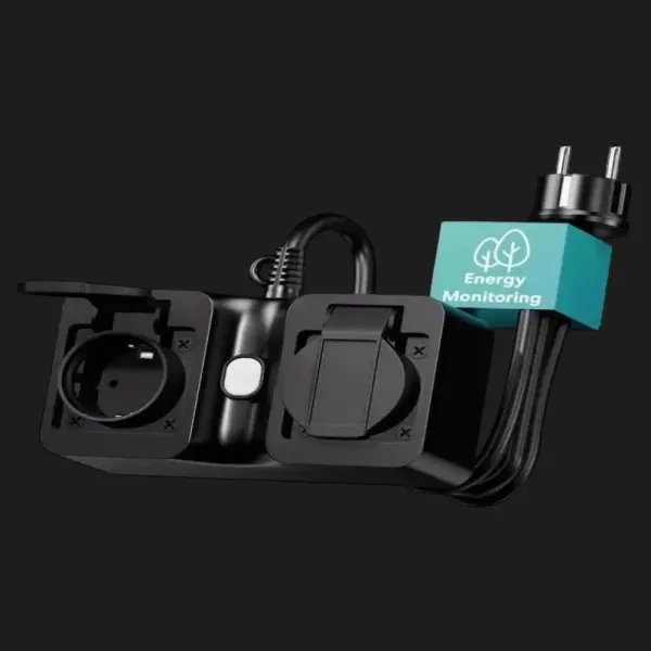 Смарт розетка вулична Meross MOP320HK-EU (сумісна з Matter) (Black)