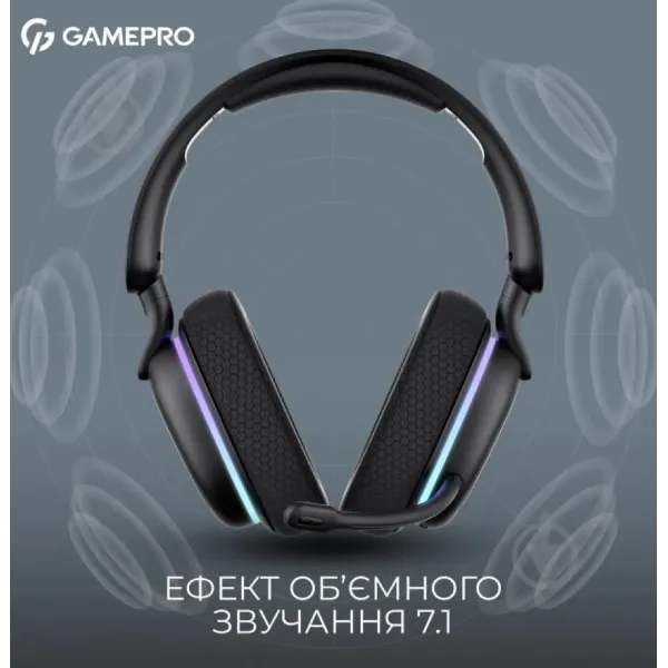 Ігрова гарнітура Gamepro Asgard Bragi (HSW250B) (Black) (UA)