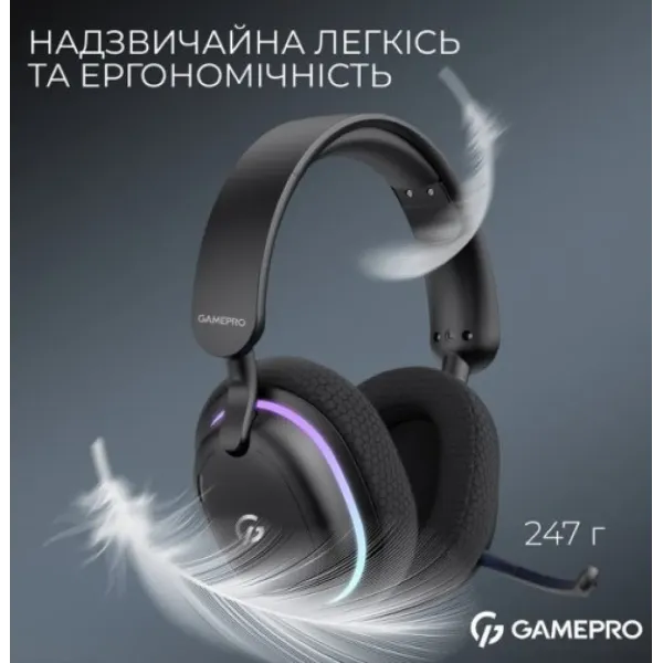 Ігрова гарнітура Gamepro Asgard Bragi (HSW250B) (Black) (UA)