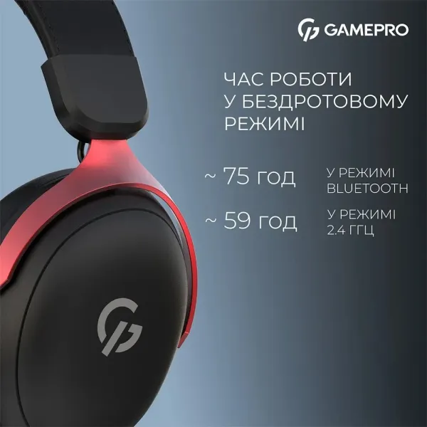 Ігрова гарнітура Gamepro HSW201BR (Black/Red) (UA)