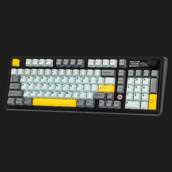 Клавіатура ігрова Ajazz AK980 (Black/Gray/Yellow) (AK980-CS-BGY) (UA)