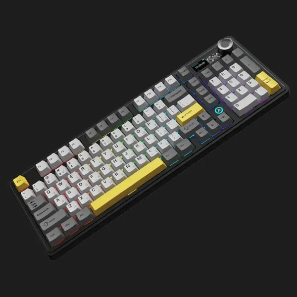 Клавіатура ігрова Ajazz AK980 (Black/Gray/Yellow) (AK980-CS-BGY) (UA)