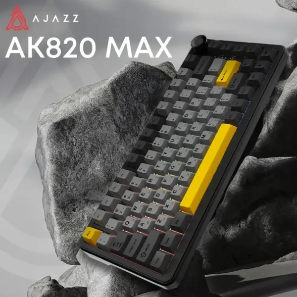Клавіатура ігрова Ajazz (Black) (AK820MAX-DD-BGY) (UA)