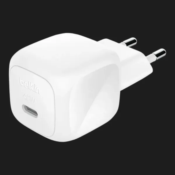 Блок живлення Belkin Home Charger 45W USB-C PD (White) (WCA013kqWH)