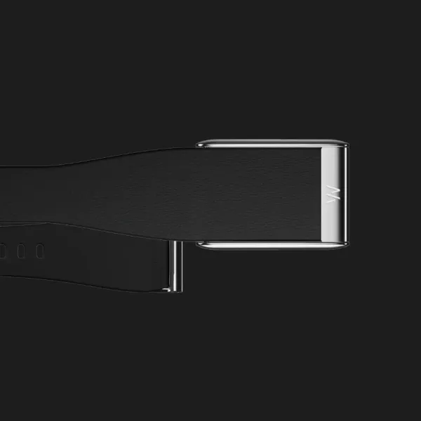Ремінець Whoop LeatherLuxe Band для Whoop 5.0 (Black with Titanium) (Size L)